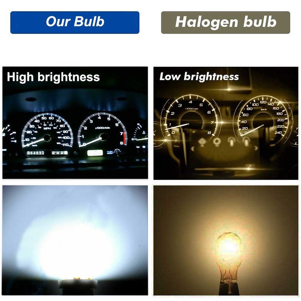 Instrument Panel Light Dashboard LED Bulb Dash Gauge Cluster for Ford Ram Jeep