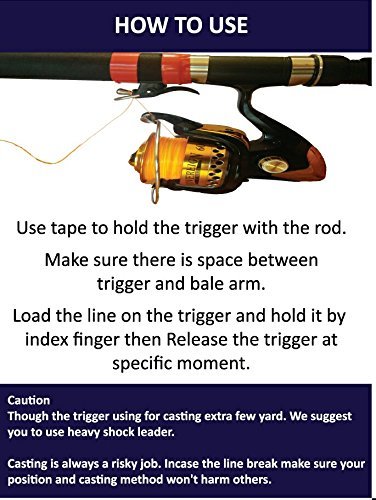 Breakaway Style Sea Fishing Cannon Clip Thumb Button Fixed Spool Casting trigger