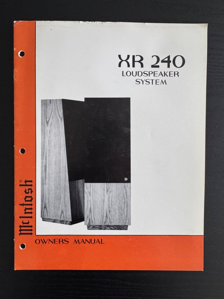 MCINTOSH 12 VARIOUS SPEAKERS MANUALS