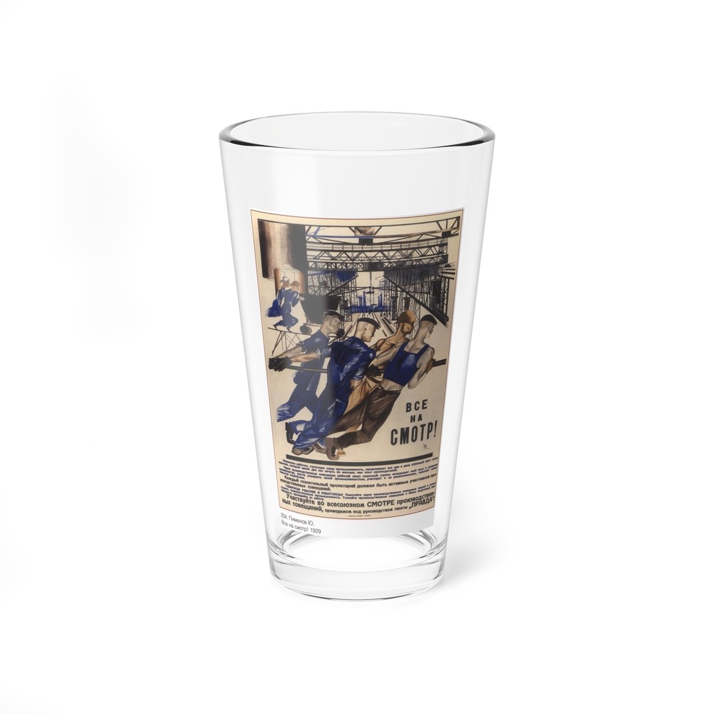 Soviet Era Poster 149 - Pint Glass 16oz
