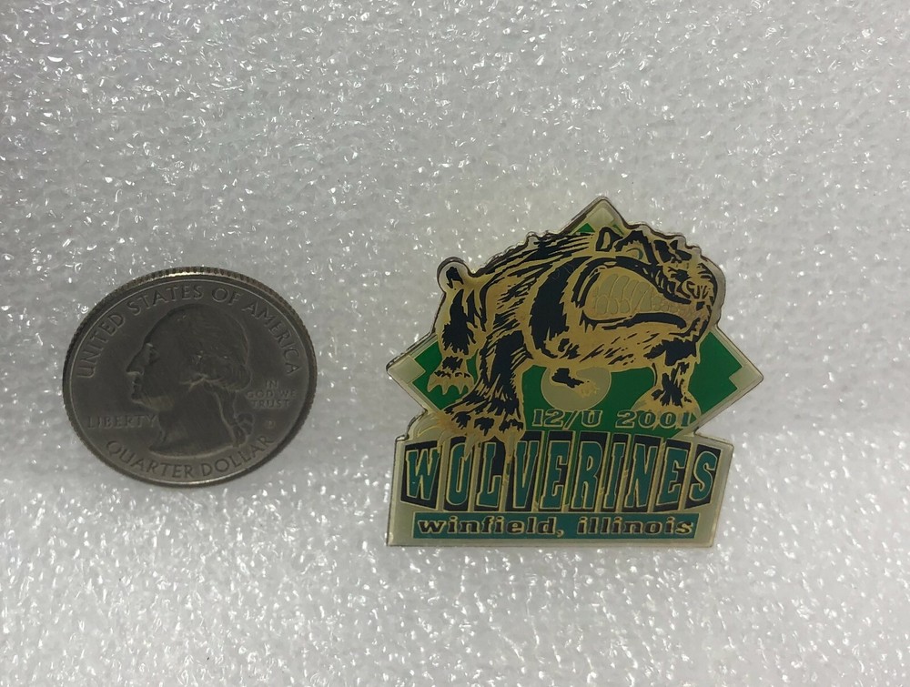 2001 Winfield Wolverines 12U Softball Pin
