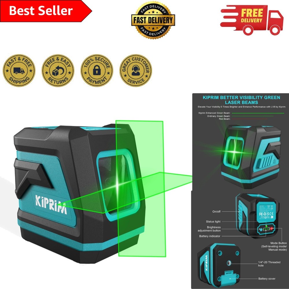 Green Laser Level LV8: Professional Tools for Precise Measurements Anywhere