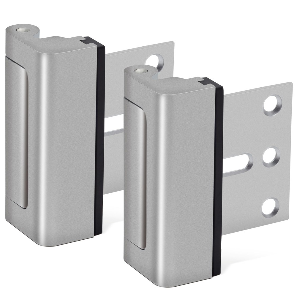 Kirphealy Home Security Door Lock, 2 Pack Reinforcement Locks for Silver