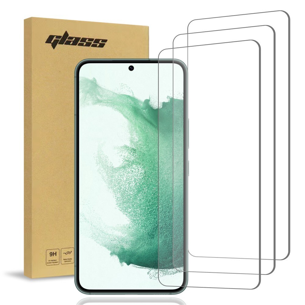 Rome Tech 2.5D Glass Screen Protector for Galaxy S22 (3 Per Pack)