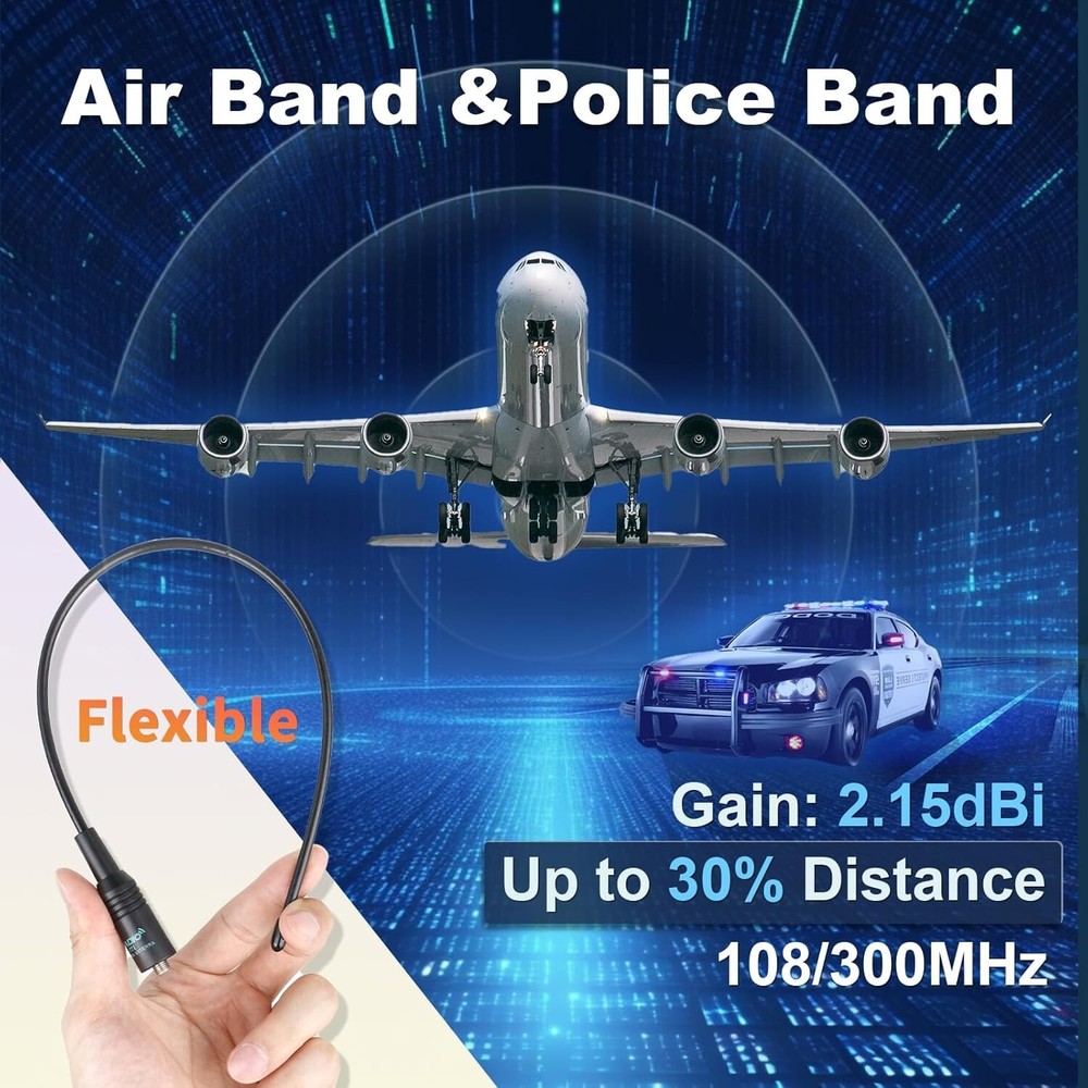 Radios Handheld, Type C & Wireless Programming, 8-Band Walkie Walkies Long Range