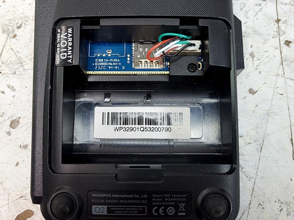 Dejavoo Wizarpos Q2 POS Terminal SEE NOTES