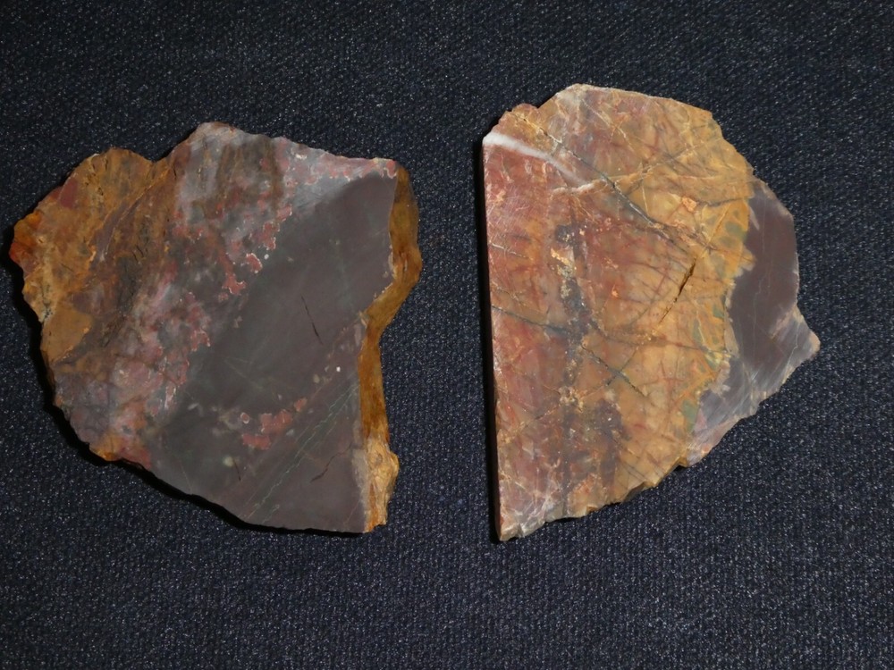 Cherry Creek Jasper 2 small pieces- rough for cabbing-display, science