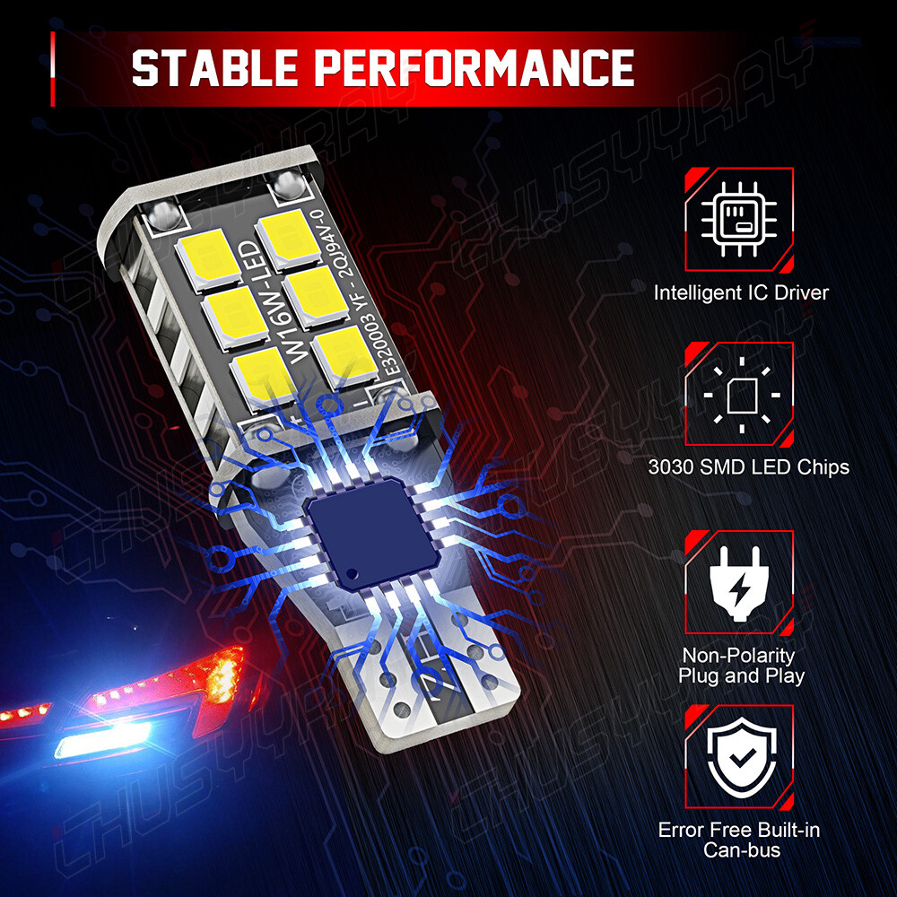 Error Free White 921 LED Reverse Backup Light Bulbs For 2007-2013 BMW X5 E70