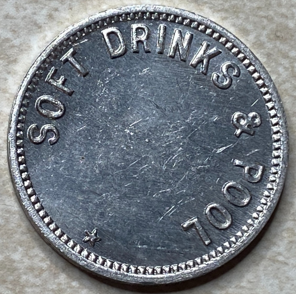 T9194 Soft Drinks & Pool, Unknown  Anillo Restrike Arcade Token