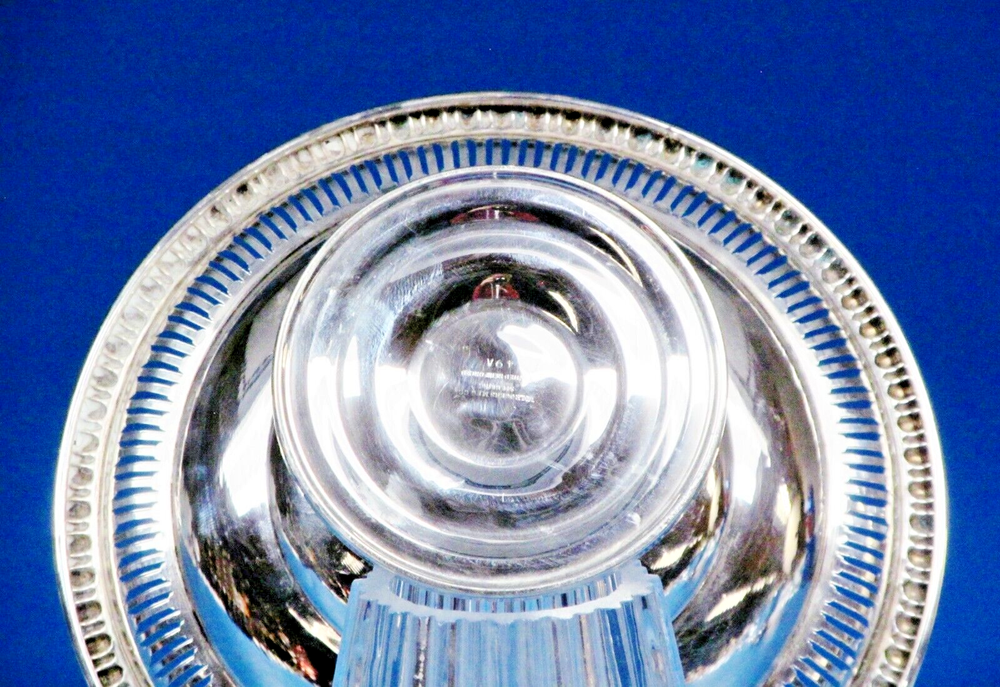 WM. Rogers. MFG. CO Sterling Silver Weighted Footed Compote Candy Dish.