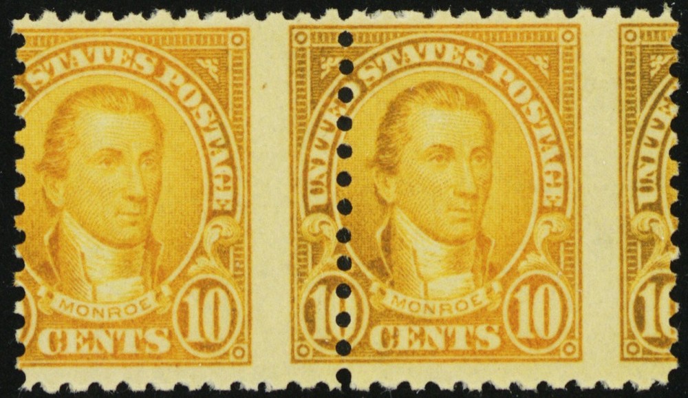 562, MNH 10¢ Stunning Misperf Shift Pair Error Freak * Stuart Katz