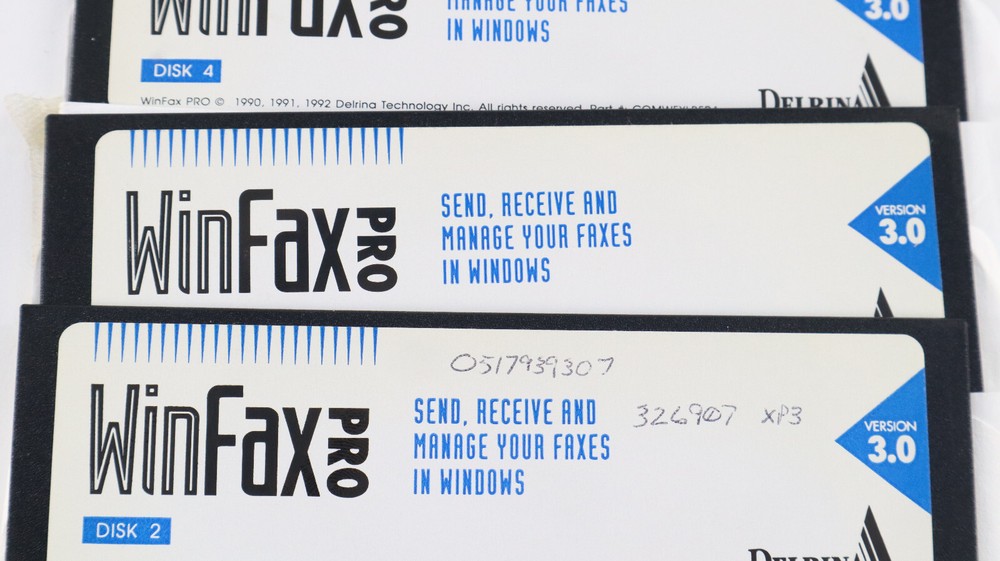 Winfax Pro V3.0 Fax Software Windows Vintage 5.25” Floppy Disk PC Computer