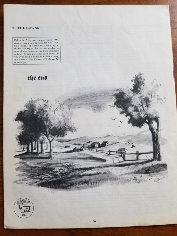 AD&D The Forest Oracle N2 Module Complete - AD&D 1st Edition TSR 9084