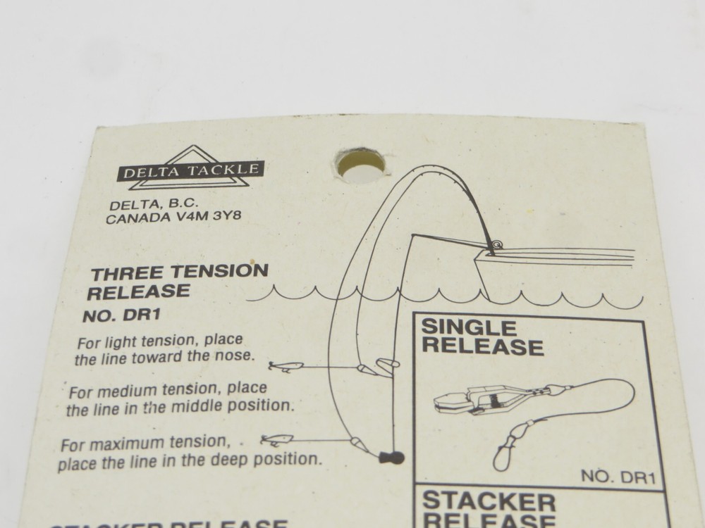 Delta Tackle Single Downrigger Release Three Tension DR1