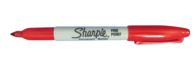 2 - Sharpie Fine Point Permanent Marker Red 30052
