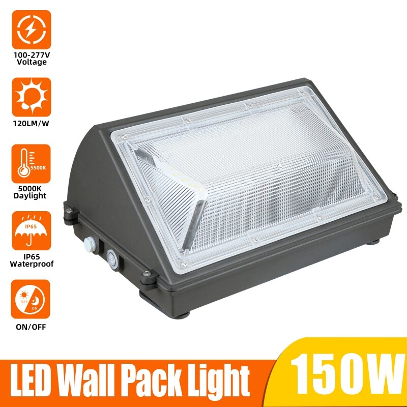 LED Wall Pack Light 150W Warehouse Parking Lot Security Wallpack Light Fixture