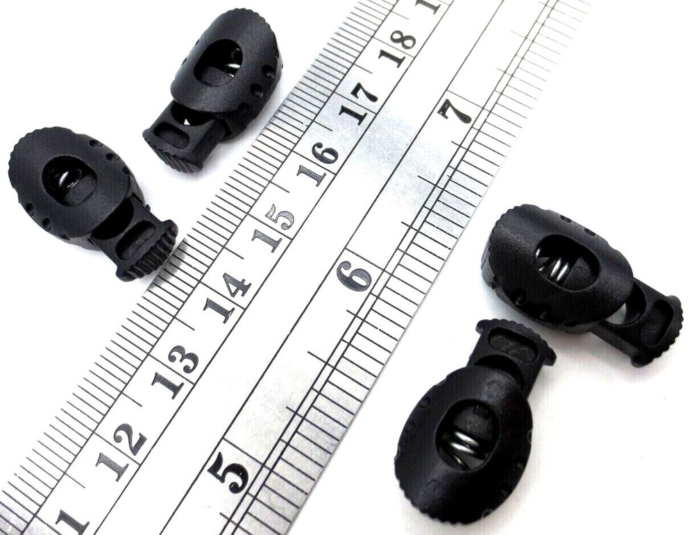 Gym Shorts Draw String Slide Lock Spring Loaded - Fits 1/4", 6.5mm Thick String