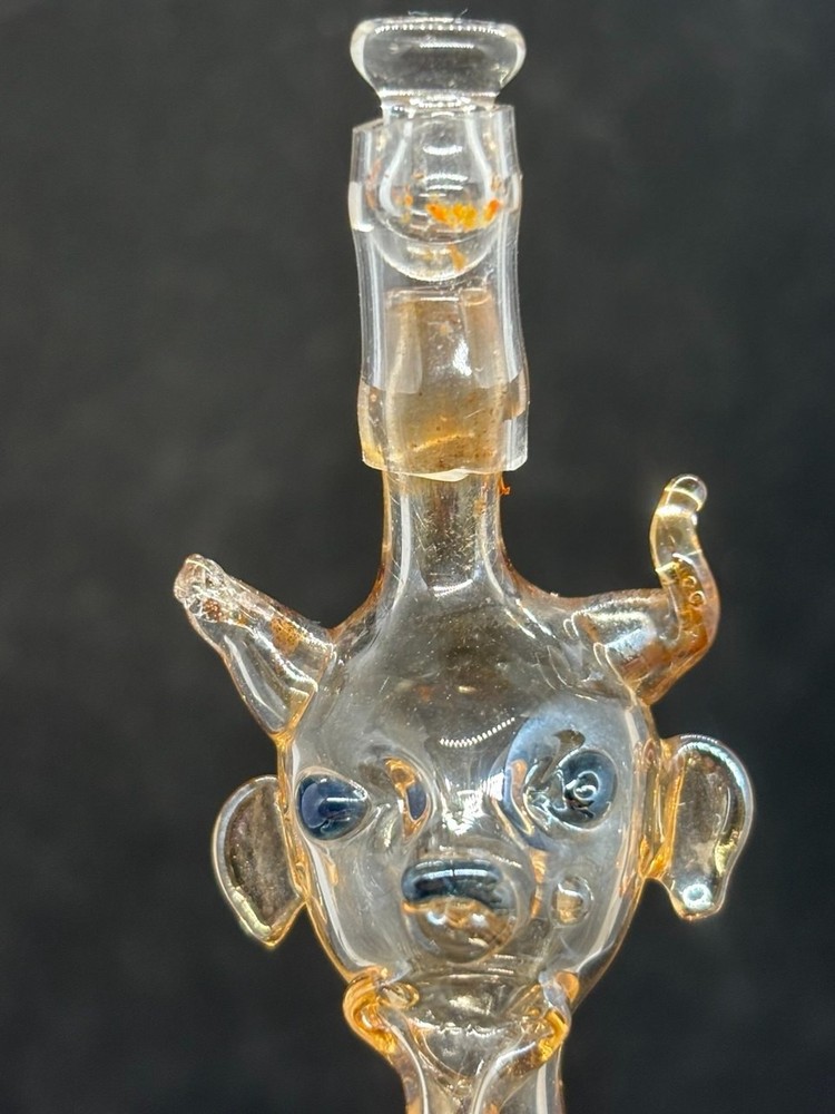 Antique glass devil