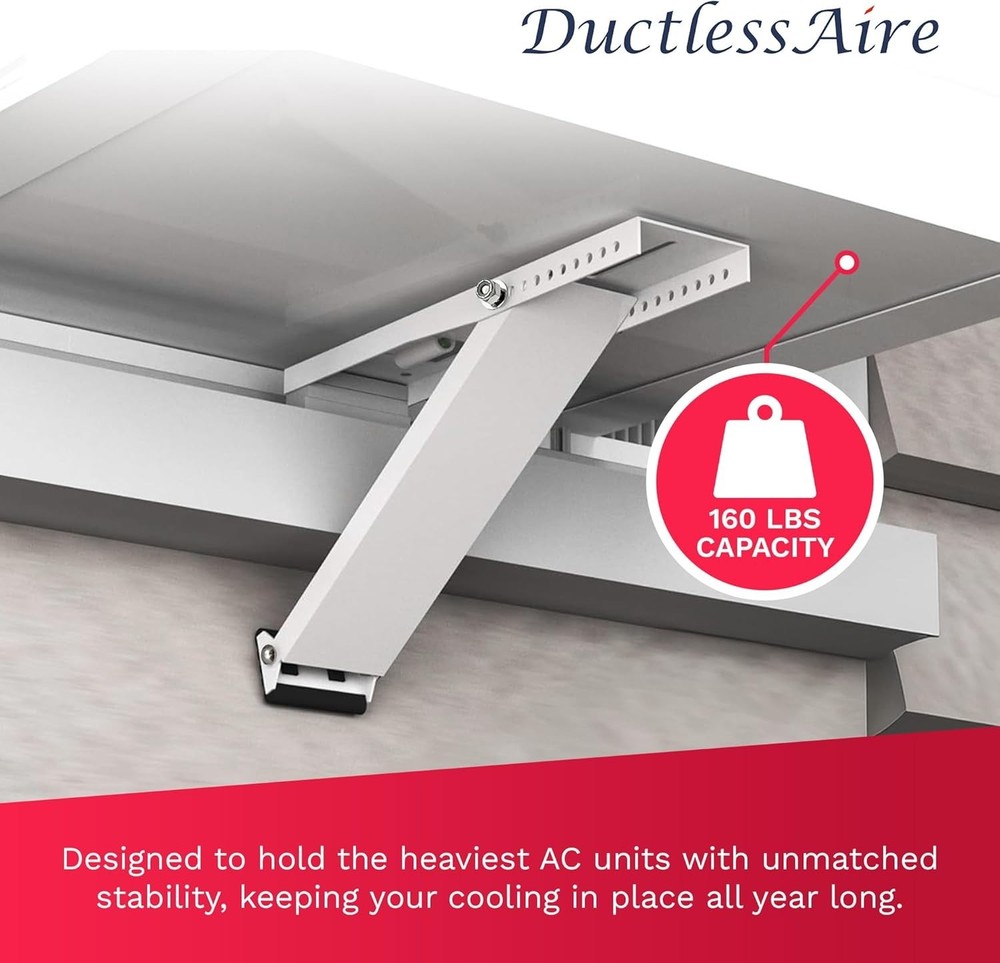 DA-160 Universal Wall Bracket for HVAC Systems - Epoxy-Coated, Durable Design