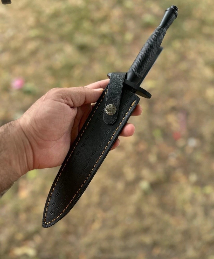 Custom Handmade Fixed blade Knife Leather Sheath For Double Edge Blade Case