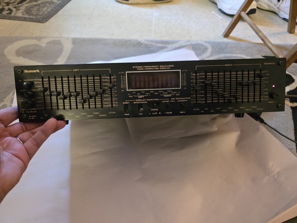 Vintage Numark EQ2600 Stereo Frequency Equalizer *Untested*