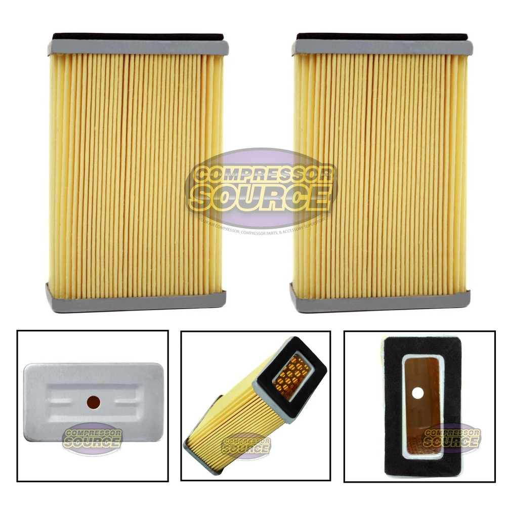 2 Curtis E-57 Air Compressor Intake Filter Elements #70153 66142 or 26015540300