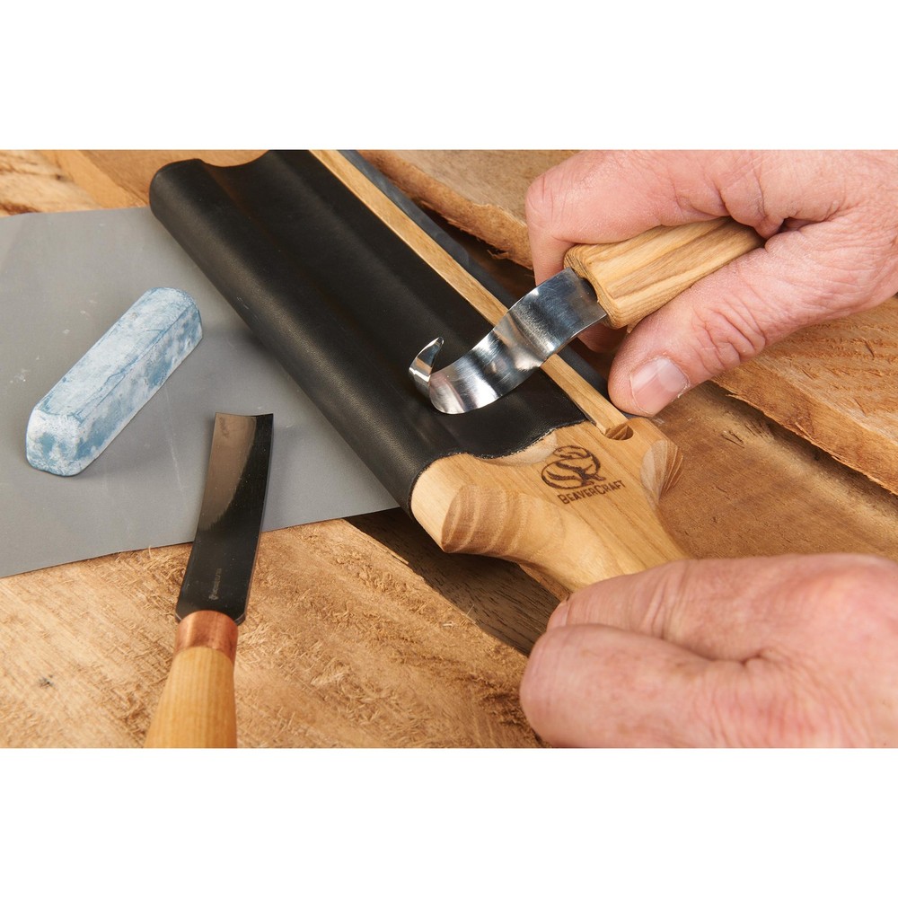 BeaverCraft Hook Knife Strop
