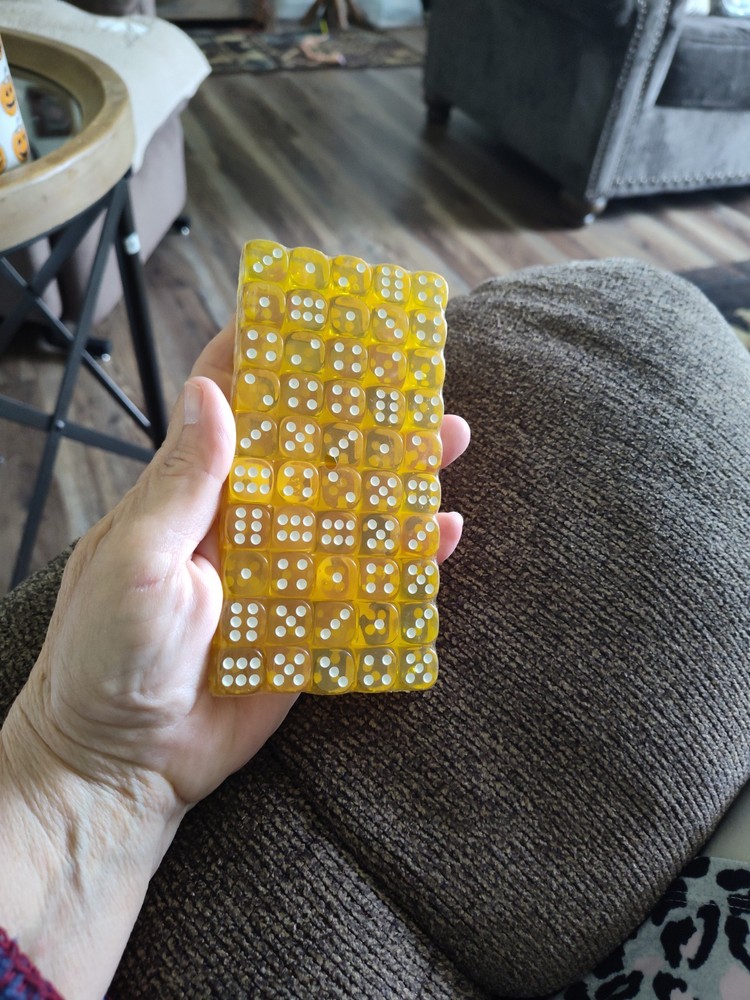 50 Dice Yellow