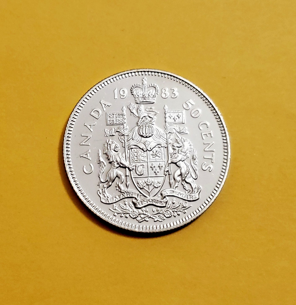 1983 Canadian Proof 50 Cent piece