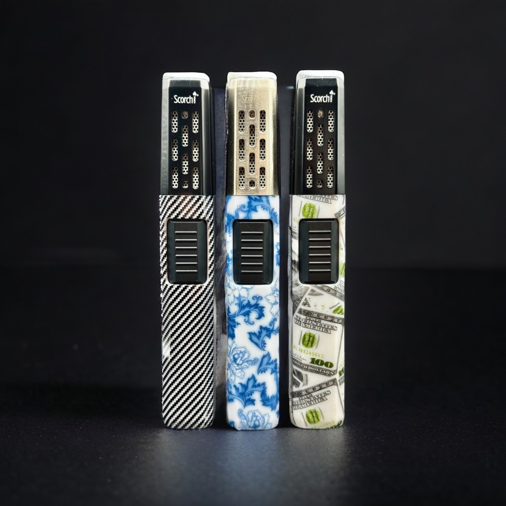 Powerful Scorch Torch Single Flame Long Lighter Wind Resistant 61632
