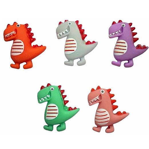 Dancing Dinosaurs Embellishment Set - Craft Scrap - Shelly's Buttons