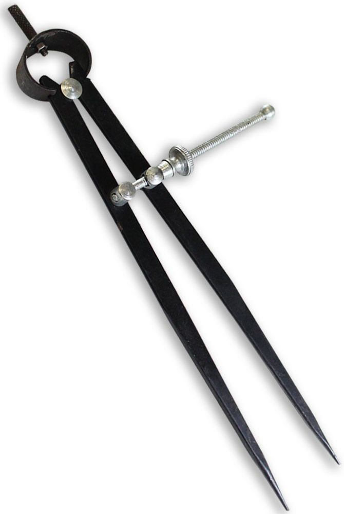 8" (9" tip-to-tip) Divider Caliper - ToolUSA