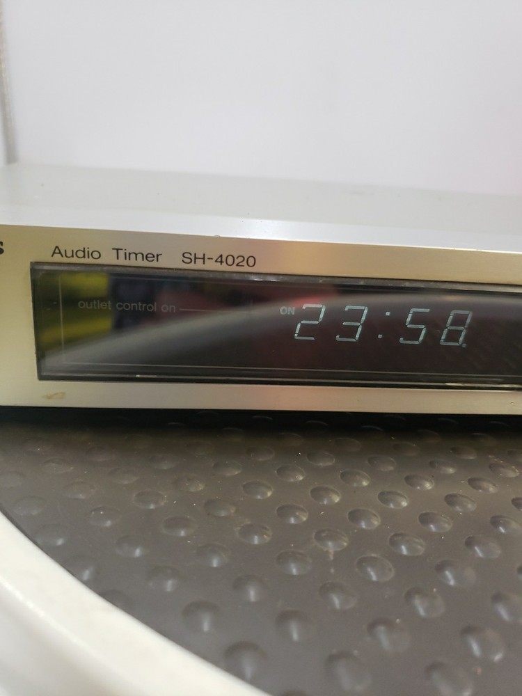 Vintage Silver Technics Audio Digital Timer SH-4020 Japan Tested & Working