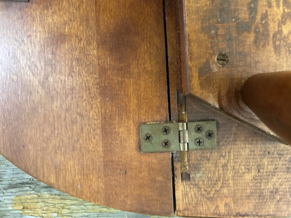 Antique 1930s Cushman Maple Drop Leaf Minimalist Side Table