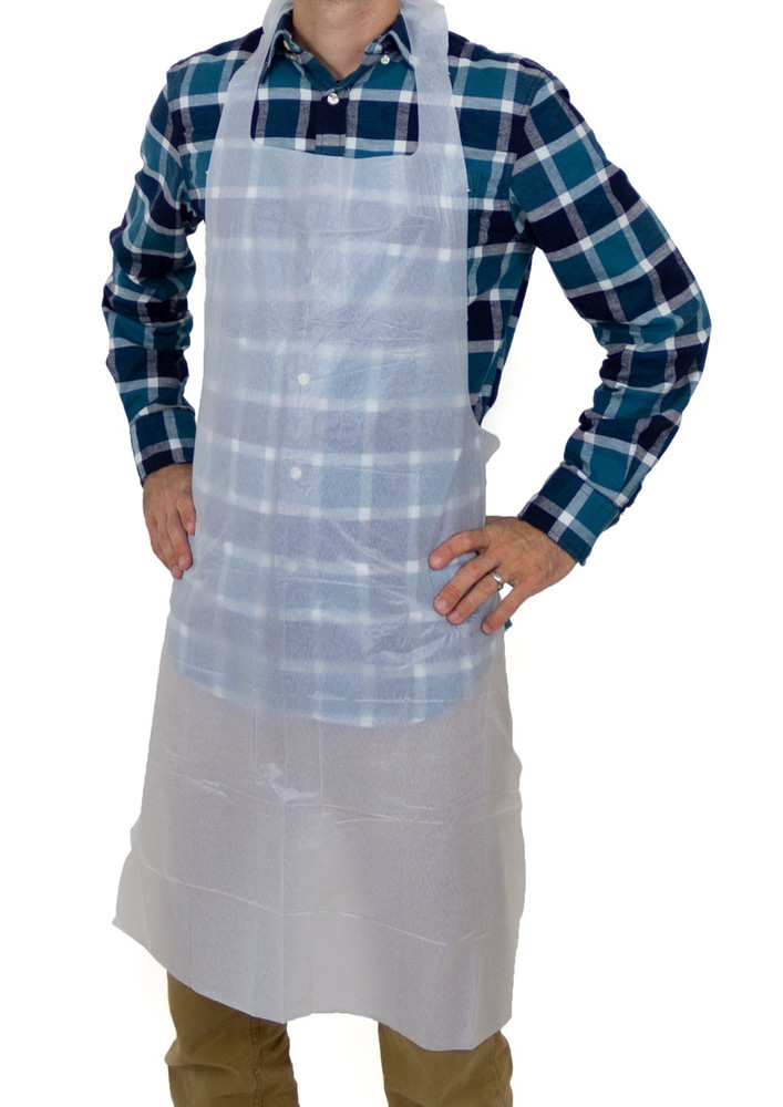DA-AP2846 Proworks Disposable Apron, 2 Mil Polyethylene, 28" Length X 46" Width