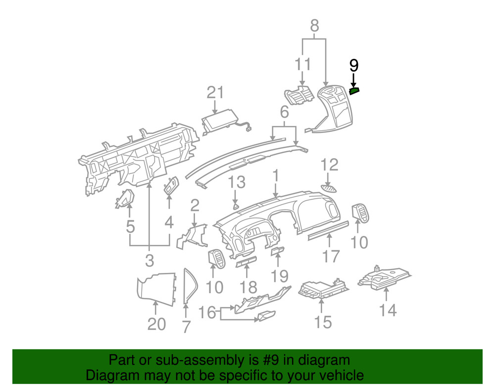 Genuine GM Lower Panel 25787789