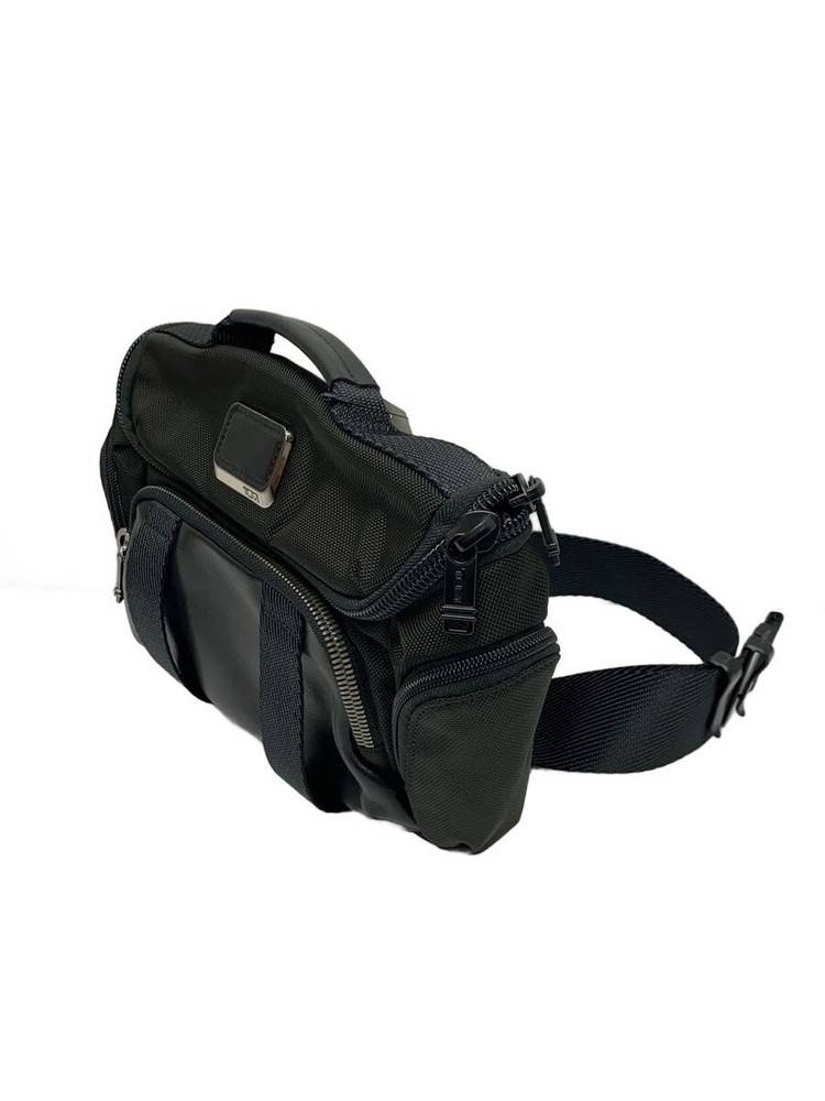 TUMI Black Shoulder Bag - Compact Crossbody, Used