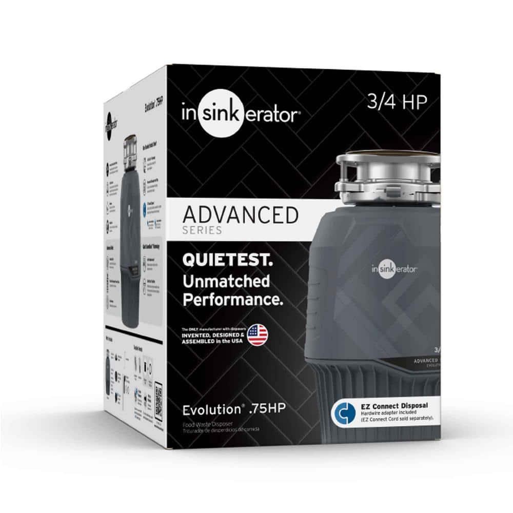 Evolution .75HP, 3/4 HP Garbage Disposal, Advanced Series EZ Connect Continuous