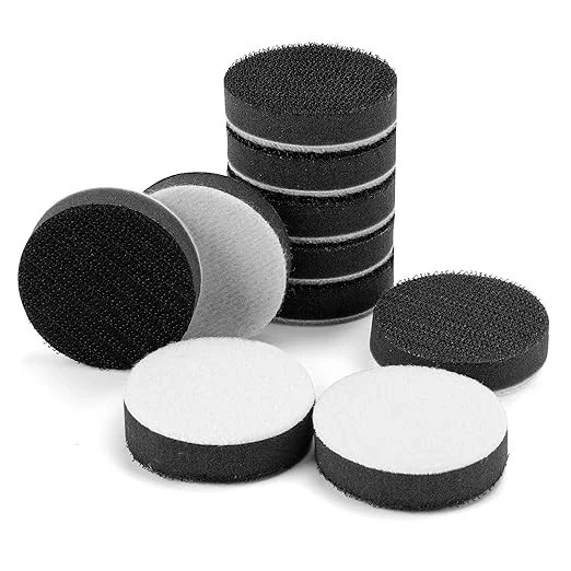 10 Pack 2 Inch (50mm) Foam Interface Pad, Hook and Loop Soft Foam Buffing Pad