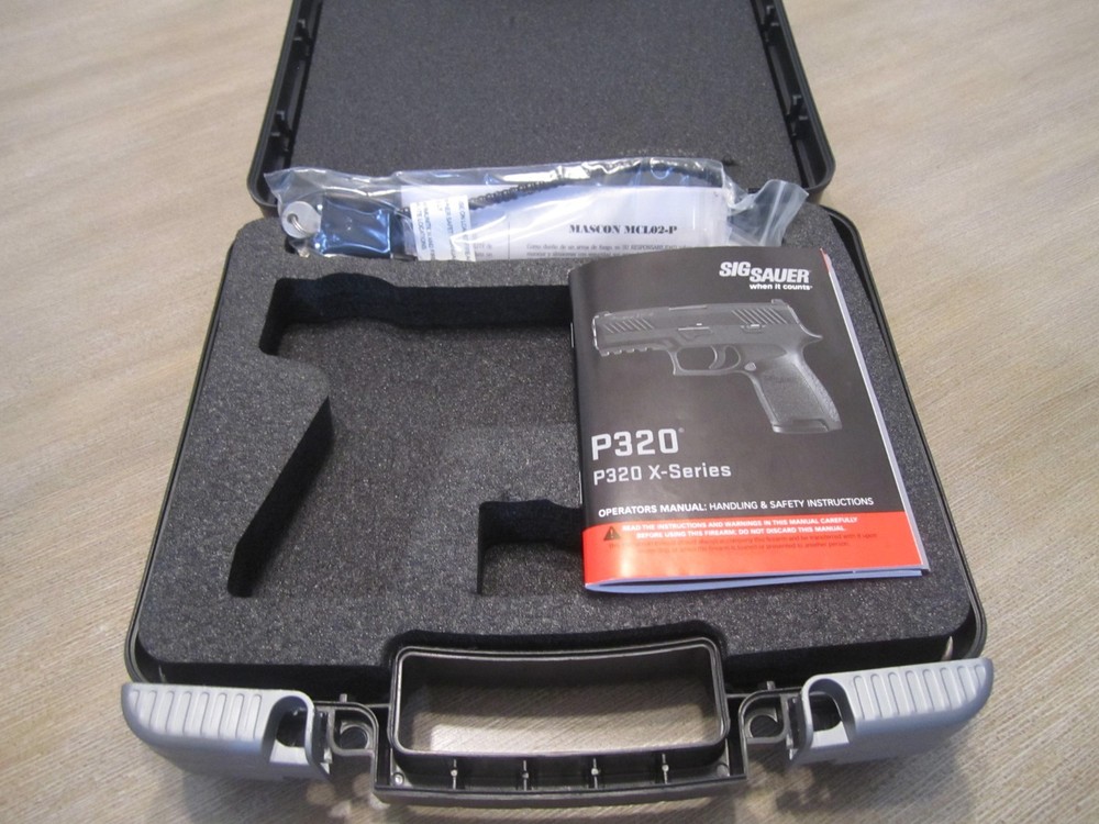 Original OEM Sig Sauer P320 Hard Plastic Case Box with Operators Manual & Lock