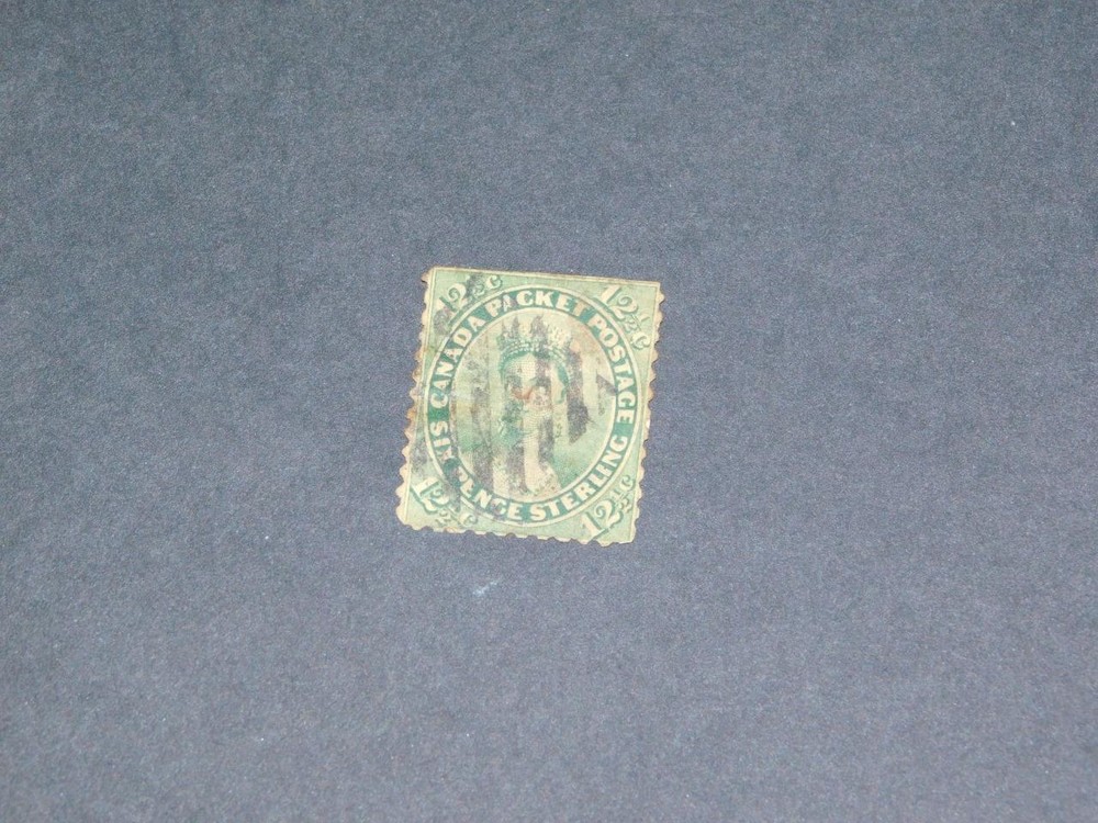 CANADA-PACKET POSTAGE, SCOTT# 18 USED (SMALL FAULTS  (PERFS)