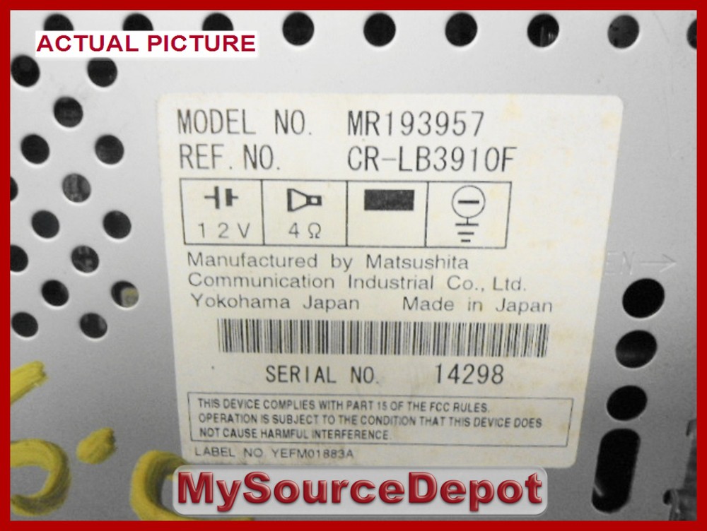 2000,2001,MIRAGE,CD/CD CHANGER CONTROL