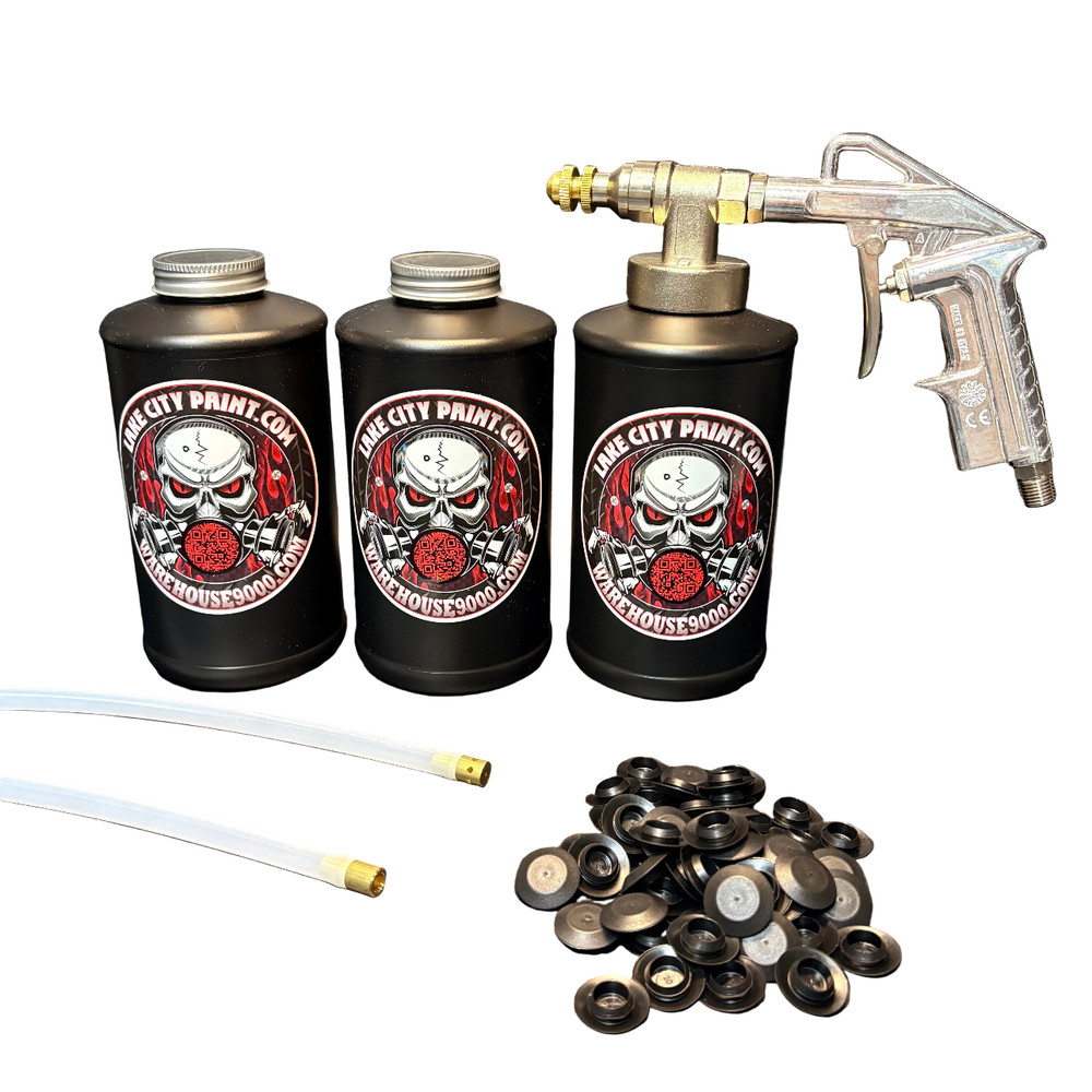 Complete Pro Undercoating Gun - 2 Wand Kit (3 B Quart Bottles)