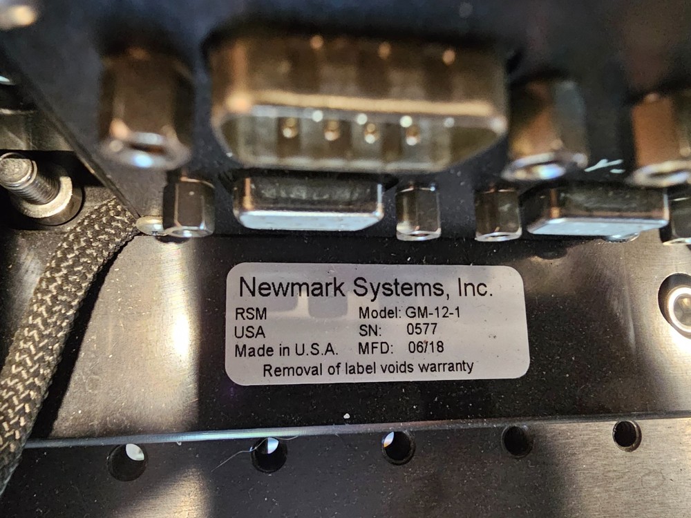 Newmark GM-12-1 2-Axis Motorized Optical Alignment /Instrument Positioning Stage