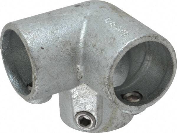 PRO-SAFE Galvanized Pipe Rail Fitting: 90� Side Outlet Elbow for 1-1/2" Pipe