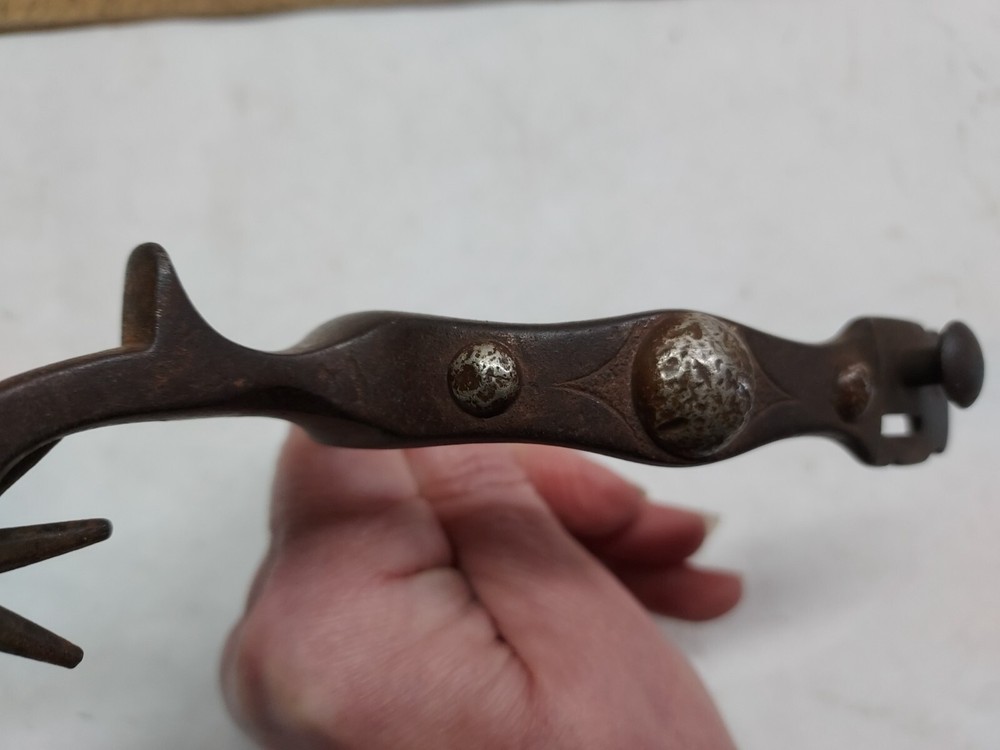 single Spur - RIGHT - Fixed Button - Chap Guard - star marked - listing #506254