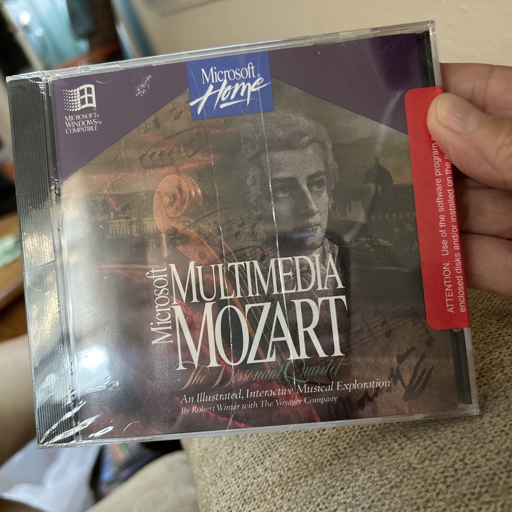 Microsoft Home - Multimedia Mozart  (PC CD-ROM, 1994, Microsoft) Windows. NEW