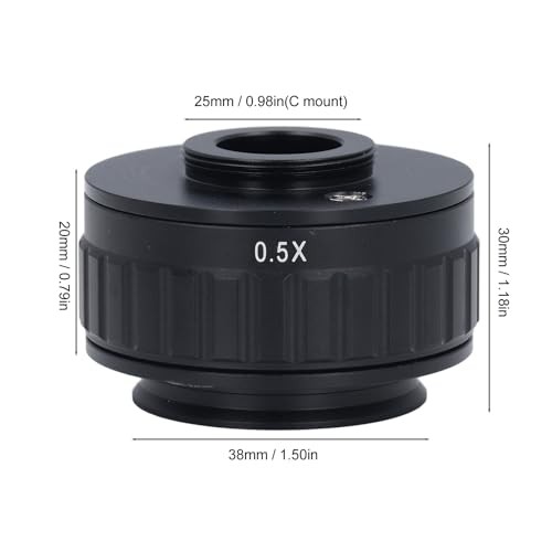 C Mount Adapter Microscope Adapter CTV Microscope Lens Camera Interface 0.5X