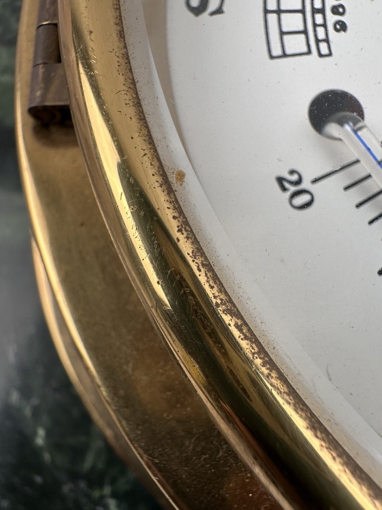 STOCKBURGER COMPENSATED PRECISION BRASS BAROMETER MADE IN GERMANY - UNTESTED