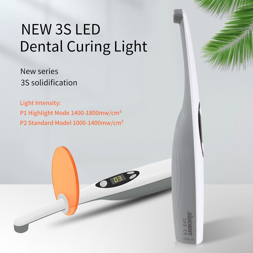Wireless Dental LED Curing Light Cure Lamp 3 Second Resin Curing Light 2 Mode SA